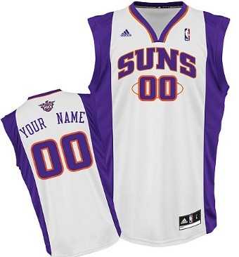 Men & Youth Customized Phoenix Suns White Jersey-0